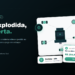 Mockup de marketplace de peças com vista explodida: diagrama de equipamento com hotspots numerados, popup do produto e card de roteamento de revendedor da Plataforma Soul